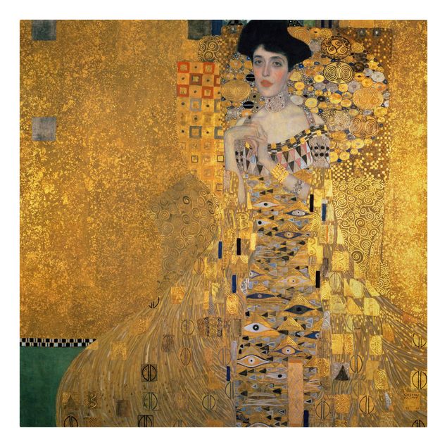 Lienzos de cuadros famosos Gustav Klimt - Portrait Of Adele Bloch-Bauer I