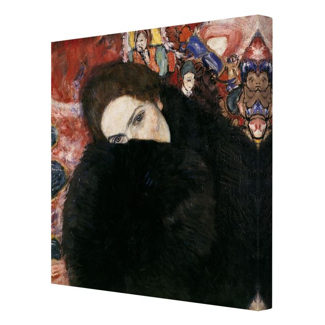 Láminas de cuadros famosos Gustav Klimt - Lady With A Muff