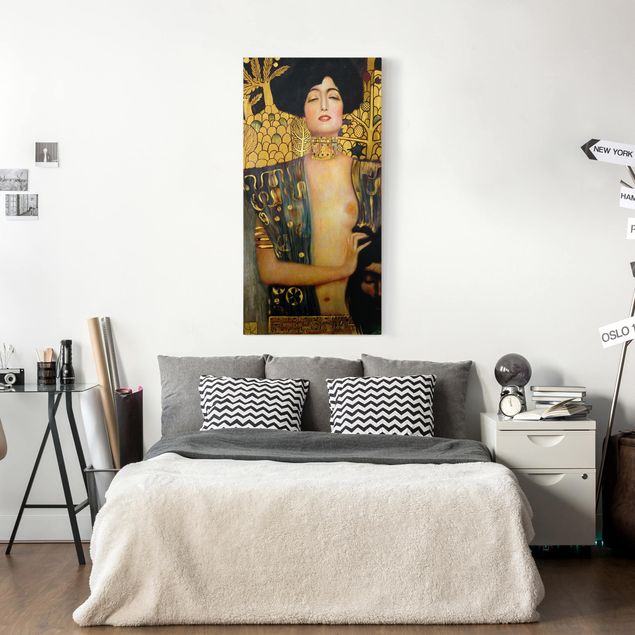 Lienzos de perros Gustav Klimt - Judith I