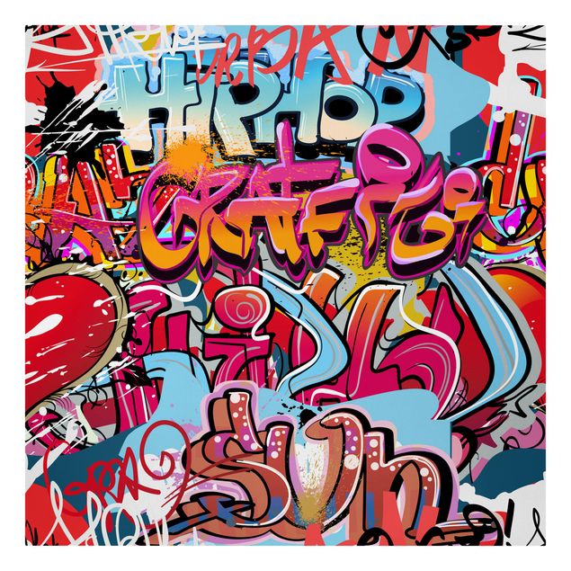 Cuadros multicolor Hip Hop Graffiti