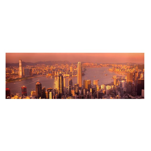 Cuadros de ciudades Hong Kong Sunset