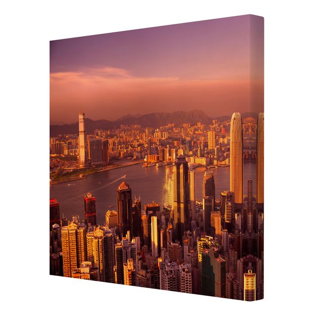 Cuadros modernos Hong Kong Sunset