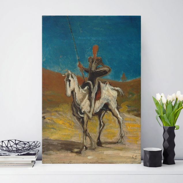 Lienzo de caballos Honoré Daumier - Don Quixote