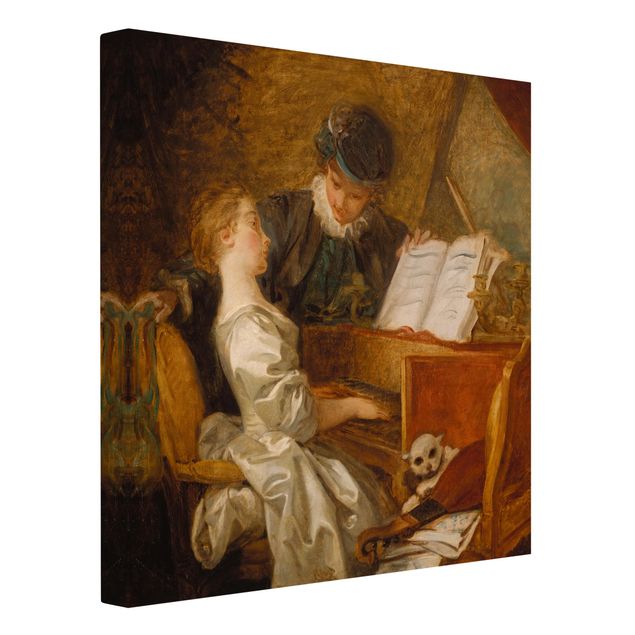 Estilos artísticos Jean Honoré Fragonard - The Piano Lesson