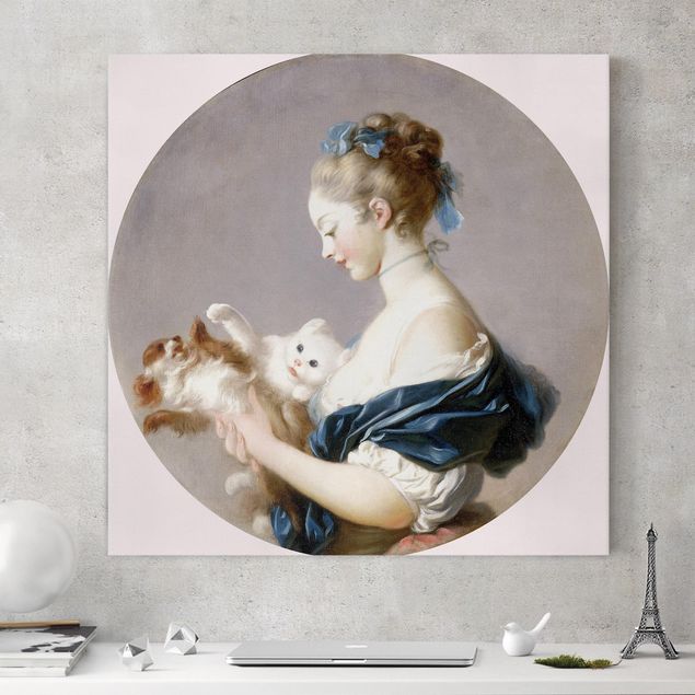 Decoración de cocinas Jean Honoré Fragonard - Girl playing with a Dog and a Cat