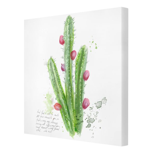 Cuadros Cactus With Bibel Verse II