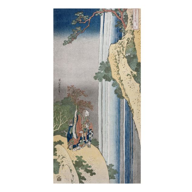 Lienzos de cascadas Katsushika Hokusai - The Poet Rihaku