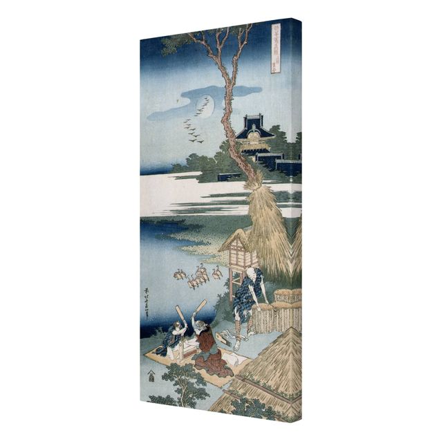 Cuadros de familia Katsushika Hokusai - A Peasant Crossing A Bridge