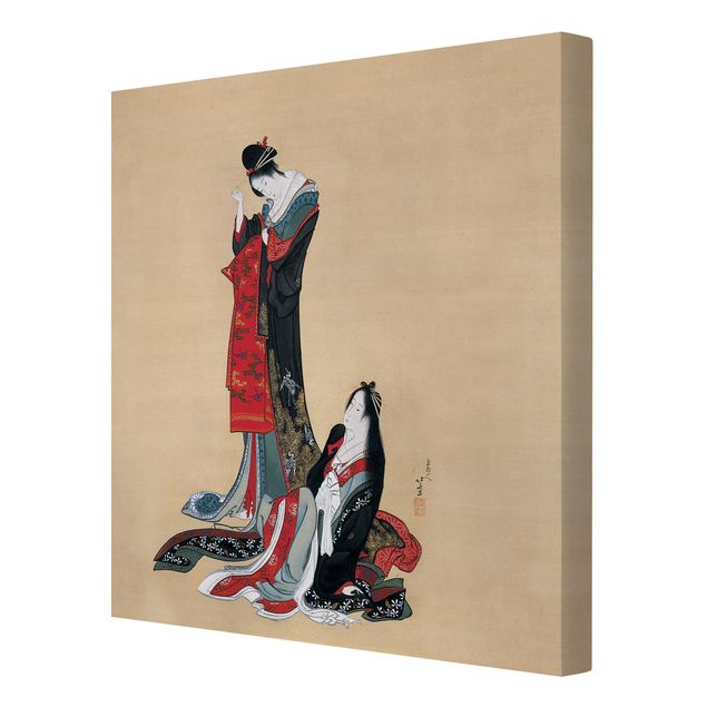 Cuadros retratos Katsushika Hokusai - Two Courtesans