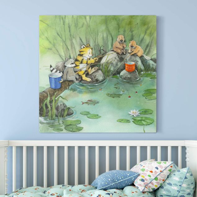 Decoración habitación infantil Little Tiger - Fishing