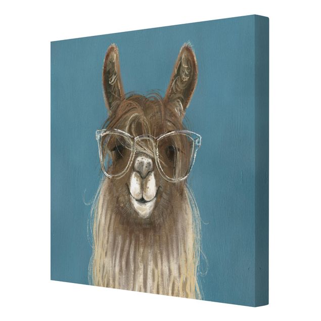 Cuadro azul Lama With Glasses III
