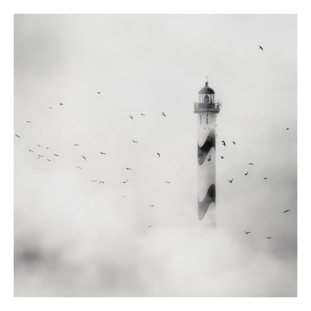 Cuadros con mar Lighthouse In The Fog