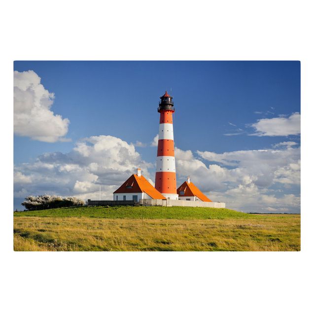 Lienzos paisajes Lighthouse In Schleswig-Holstein