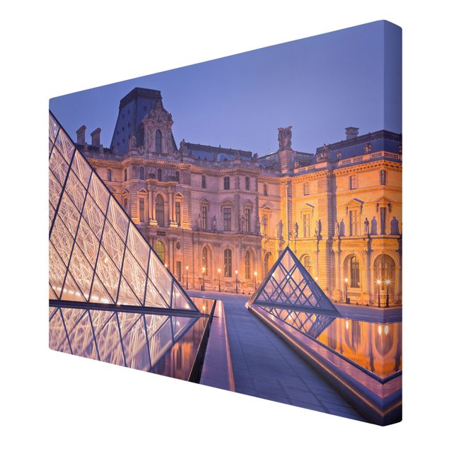Cuadros modernos Louvre Paris At Night