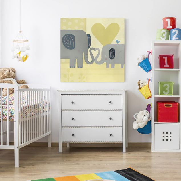 Decoración habitacion bebé Mum And I - Elephants
