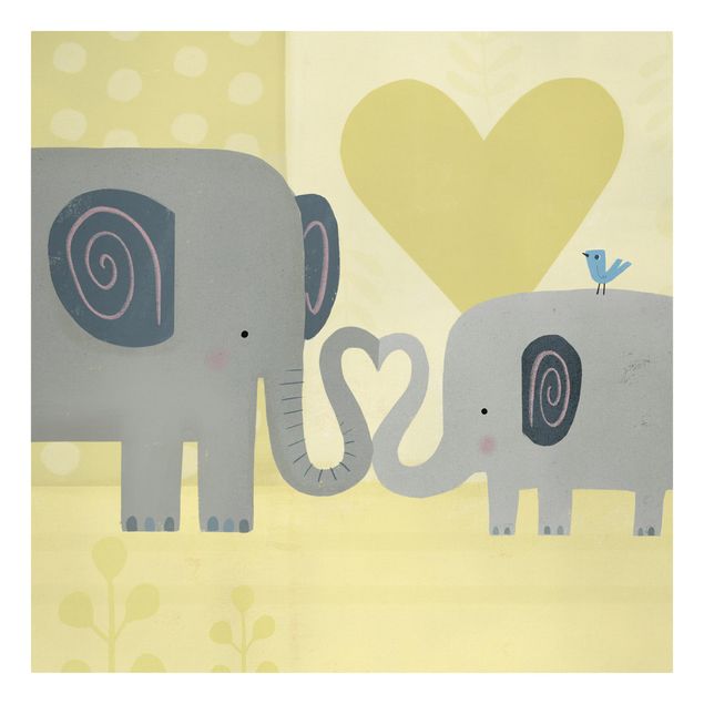 Lienzos de animales Mum And I - Elephants