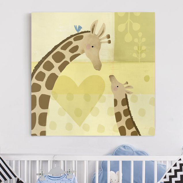Lienzos de jirafas Mum And I - Giraffes