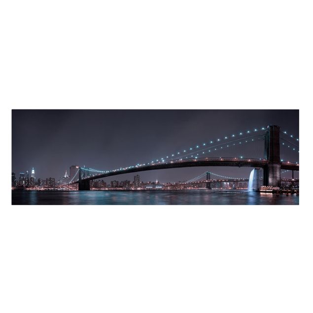 Cuadros ciudades Manhattan Skyline and Brooklyn Bridge