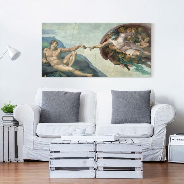 Cuadros famosos Michelangelo - The Sistine Chapel: The Creation Of Adam
