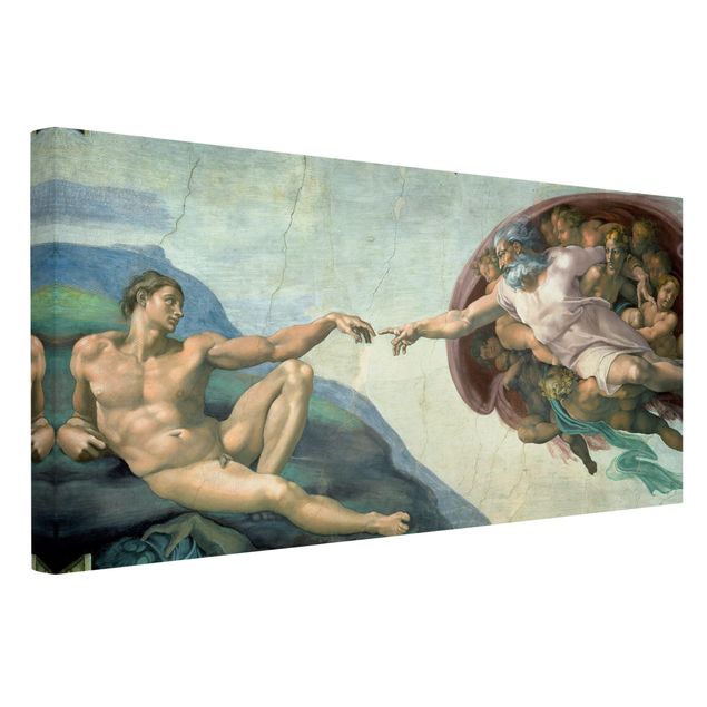 Lienzos de cuadros famosos Michelangelo - The Sistine Chapel: The Creation Of Adam