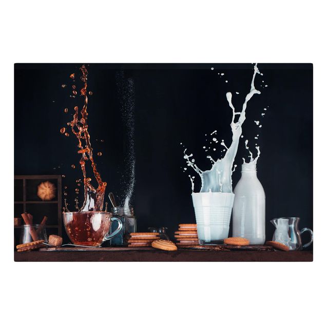 Cuadros modernos Milk And Tea Composition