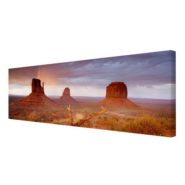 Cuadros de paisajes naturales  Monument Valley At Sunset