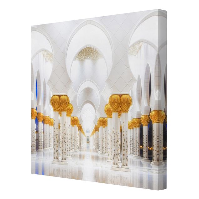 Lienzos decorativos Mosque In Gold