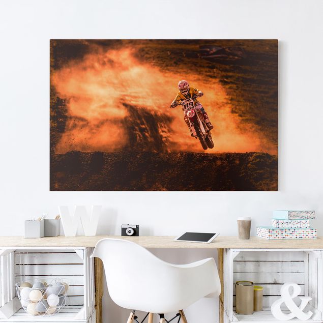 Cuadros retratos Motocross In The Dust
