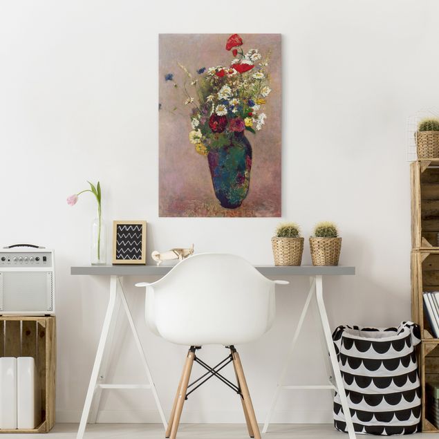 Decoración cocina Odilon Redon - Flower Vase with Poppies