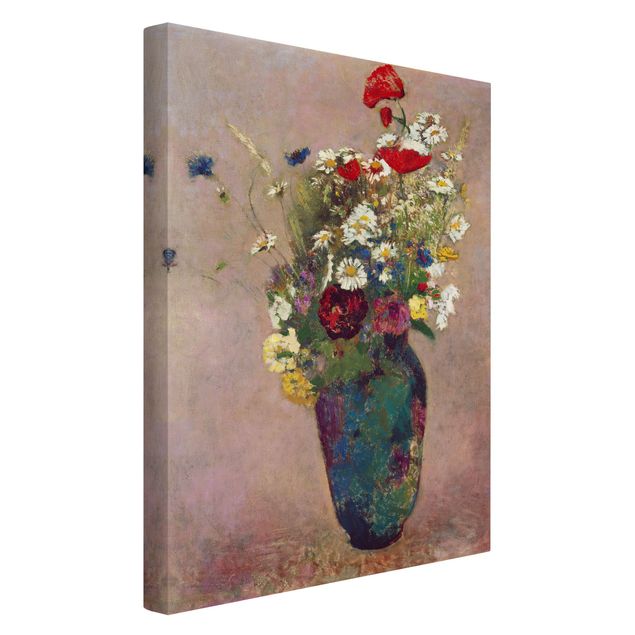 Cuadros famosos Odilon Redon - Flower Vase with Poppies
