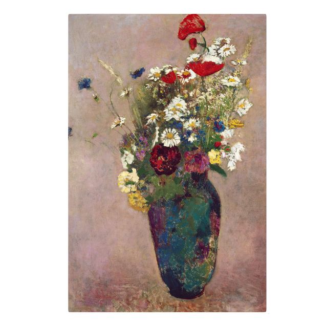 Estilos artísticos Odilon Redon - Flower Vase with Poppies