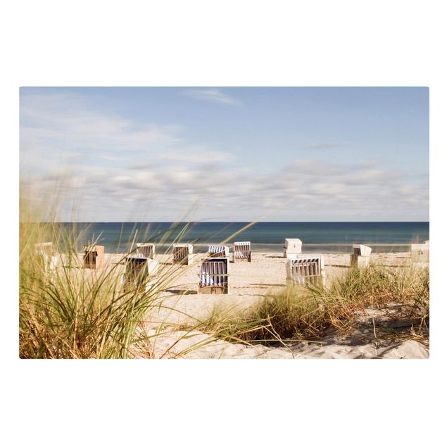Cuadros con mar Baltic Sea And Beach Baskets