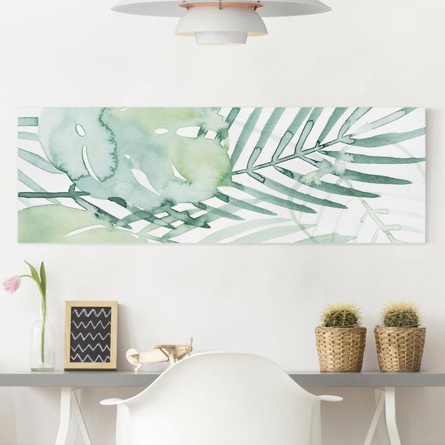 Cuadros en lienzo de flores Palm Fronds In Watercolour I