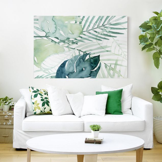 Cuadros plantas Palm Fronds In Watercolour I