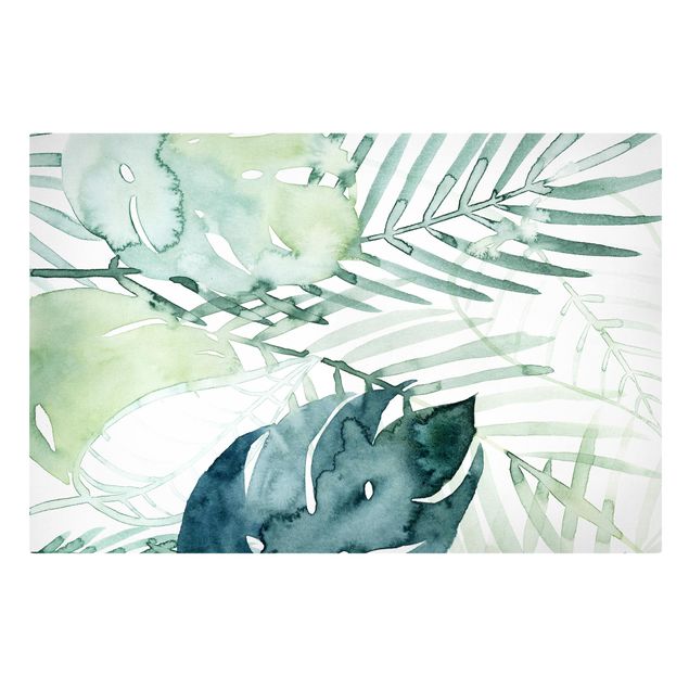 Cuadros verdes Palm Fronds In Watercolour I