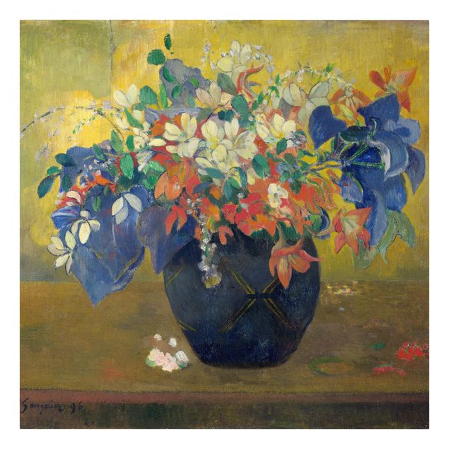 Lienzos flores Paul Gauguin - Flowers in a Vase