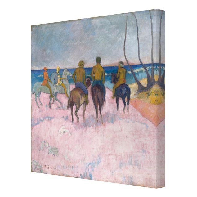 Lienzos de cuadros famosos Paul Gauguin - Riders On The Beach