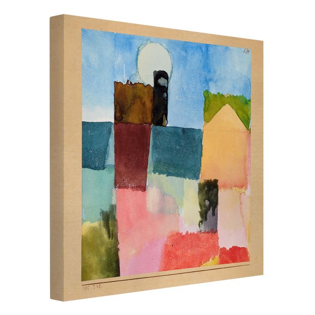 Lienzos de cuadros famosos Paul Klee - Moonrise (St. Germain)