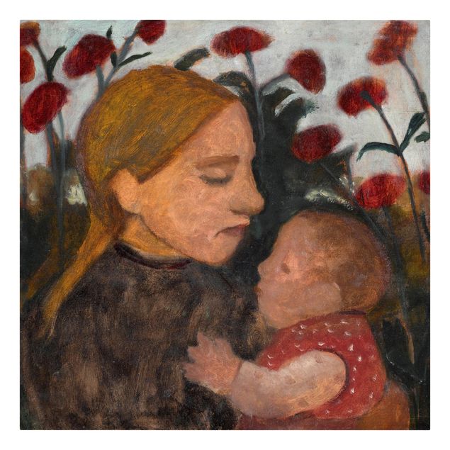 Lienzos de cuadros famosos Paula Modersohn-Becker - Girl with Child