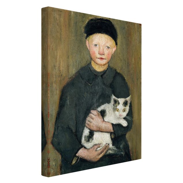 Cuadros de gatos modernos Paula Modersohn-Becker - Boy with Cat