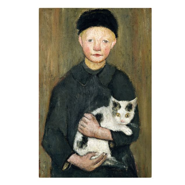 Láminas cuadros famosos Paula Modersohn-Becker - Boy with Cat