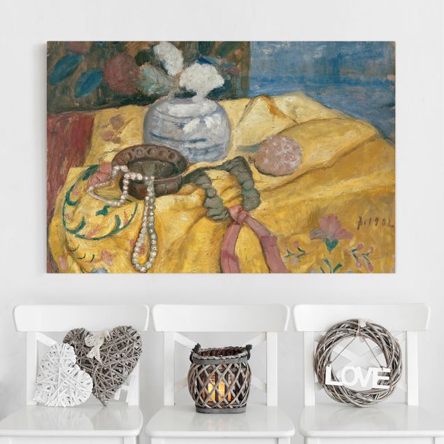Cuadros de Expresionismo Paula Modersohn-Becker - Still life with Beaded Necklace