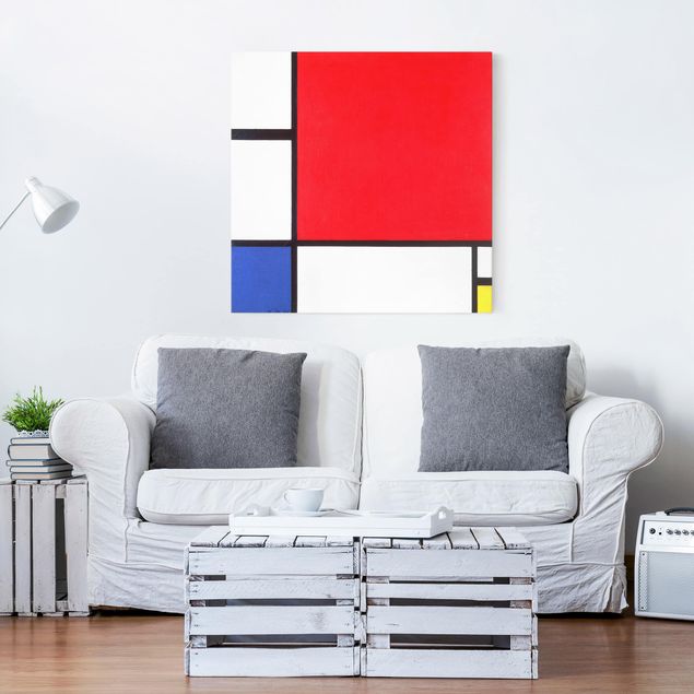 Decoración cocina Piet Mondrian - Composition With Red Blue Yellow