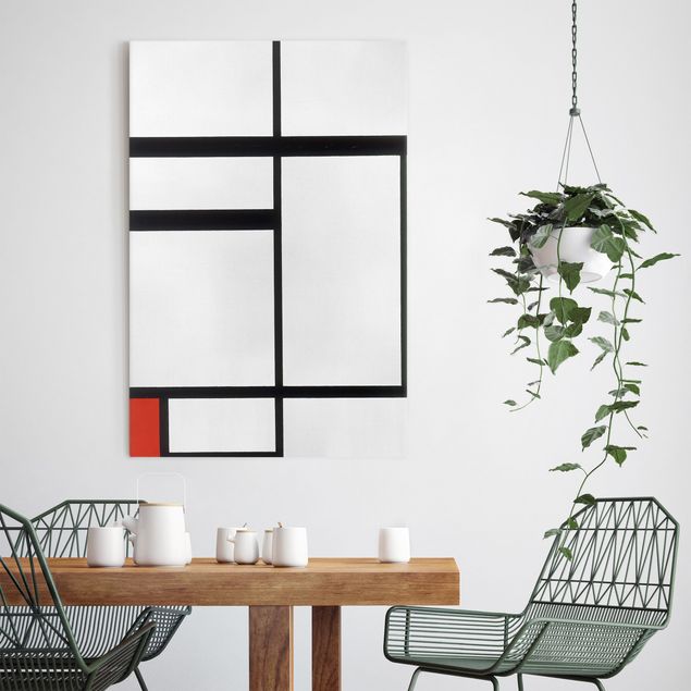 Cuadro del Impresionismo Piet Mondrian - Composition with Red, Black and White