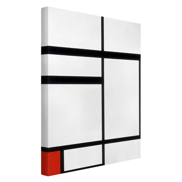 Estilos artísticos Piet Mondrian - Composition with Red, Black and White