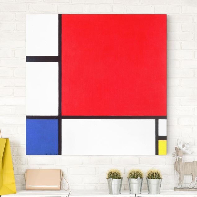 Cuadro del Impresionismo Piet Mondrian - Composition With Red Blue Yellow