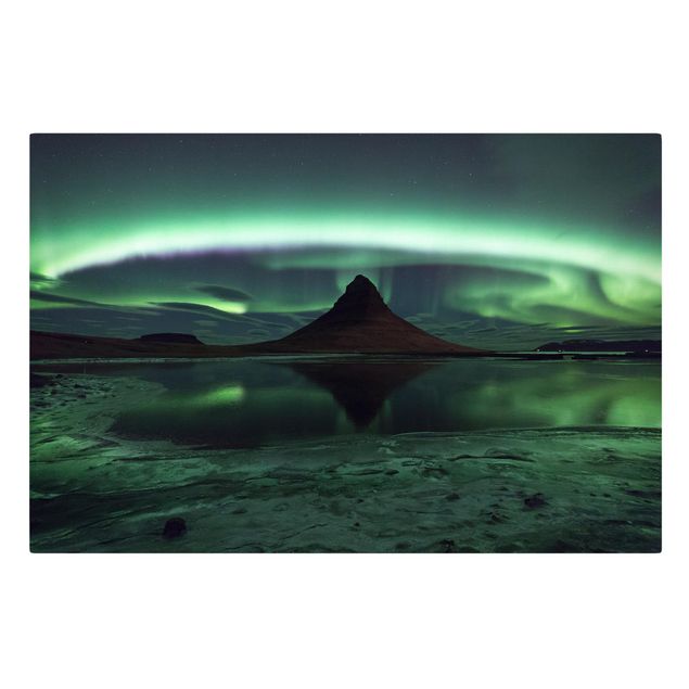Lienzos paisajes Northern Lights In Iceland