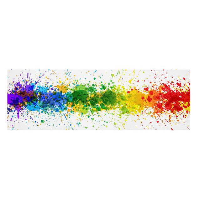 Cuadros de patrones Rainbow Splatter