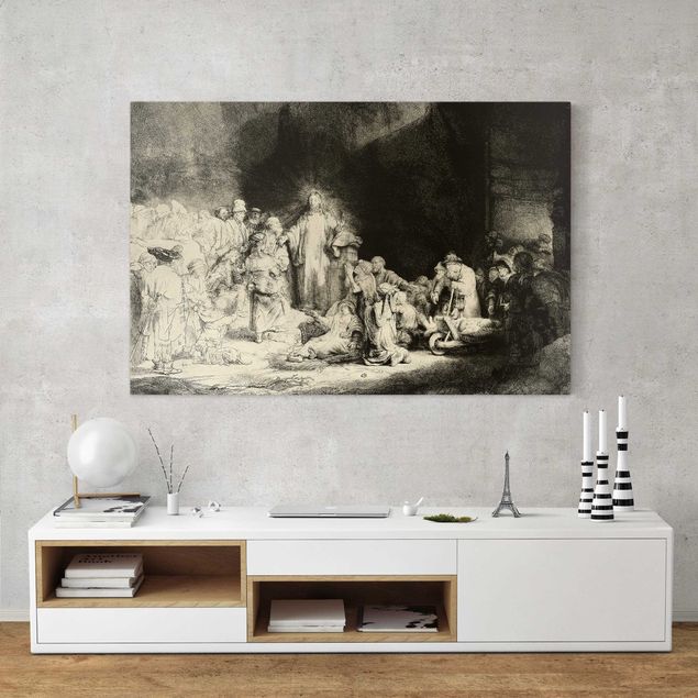 Decoración cocina Rembrandt van Rijn - Christ healing the Sick. The Hundred Guilder