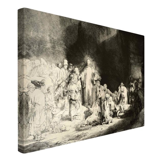 Cuadros con perritos Rembrandt van Rijn - Christ healing the Sick. The Hundred Guilder